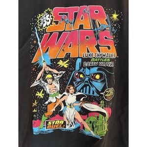 Star Wars Graphic T Shirt Large Earth Vader Battle